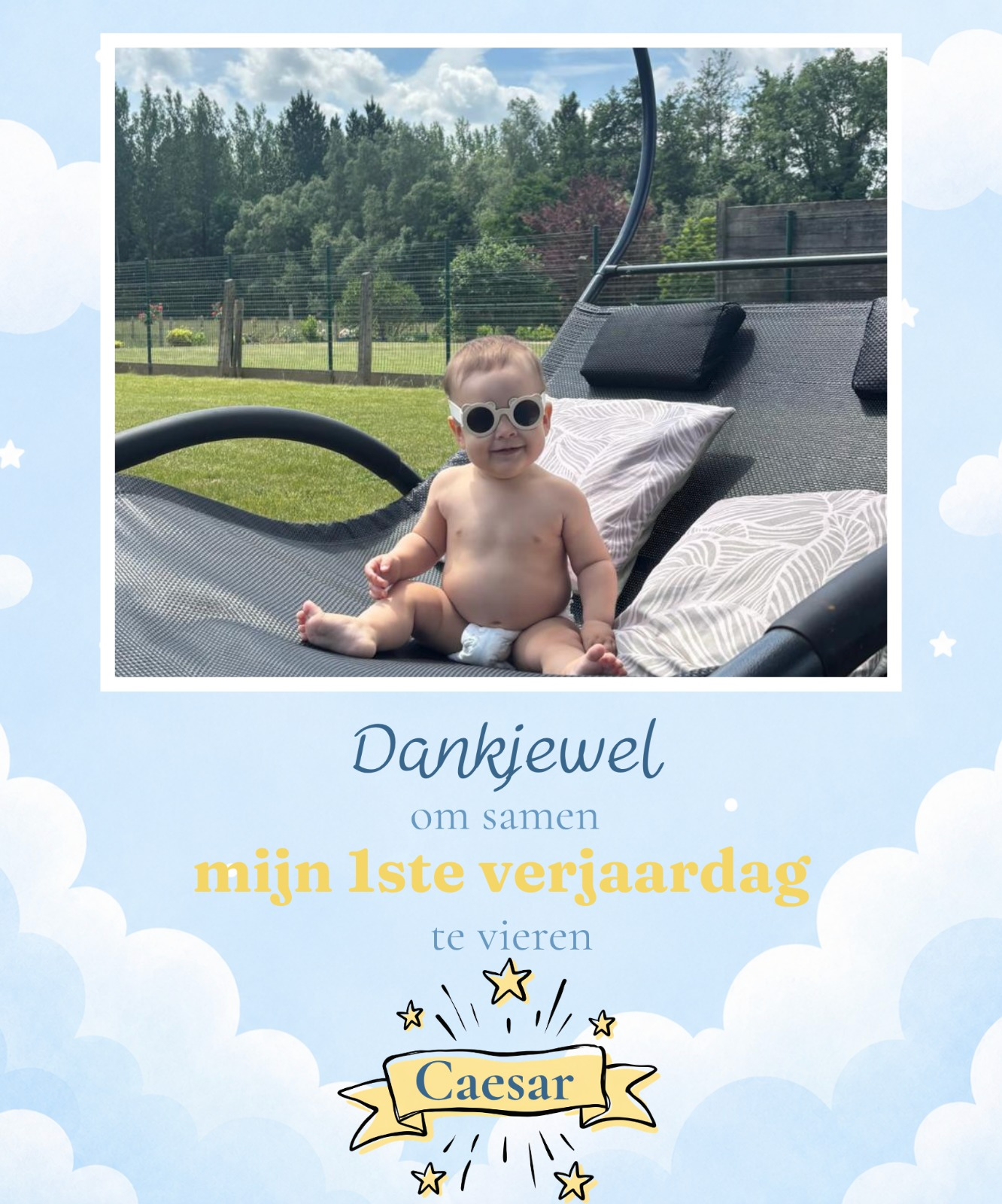 Caesar viert zijn eerste verjaardag
