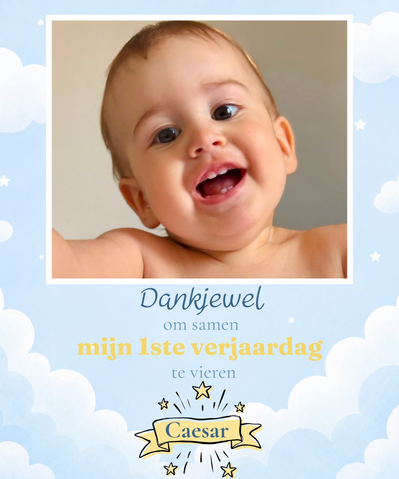 Caesar viert zijn eerste verjaardag